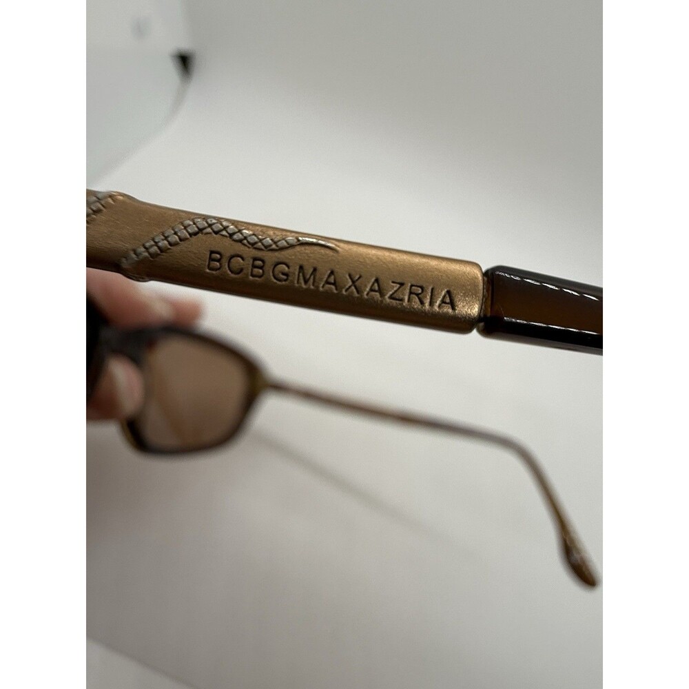 BCBG Max Azria Enchanted Sunglasses 57-16-130mm Brown Cat Eye + Chanel Hard Case - Picture 10 of 16